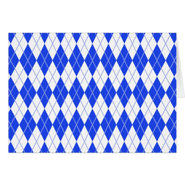 Blau des Rauten-Muster-1 (Vorderseite (Horizontal))