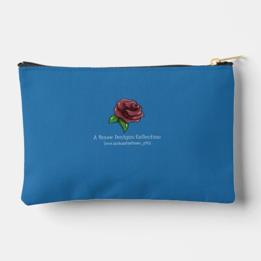 Blau des Wassers Zubehörtasche (Rückseite)