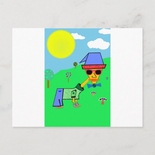 Blau-Designfarben - Eigene Textdateien hinzufügen Postkarte (Vorderseite)