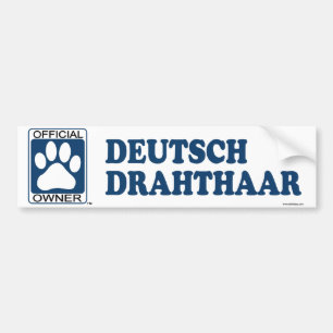 Blau Deutsch Drahthaar Autoaufkleber
