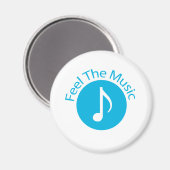 Blau - die Musik fühlen Magnet (Vorderseite/Rückseite)