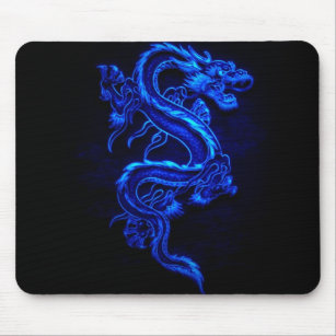 Blauer Drache Mousepads Zazzle De