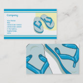 Blau dreht Reinfälle um Visitenkarte (Vorne/Hinten)