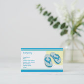 Blau dreht Reinfälle um Visitenkarte (Stehend Vorderseite)