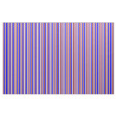 Blau, dunkler Lachs, leicht Grau, Maron & Weiß Stoff (Fat Quarter (45,7 x 55,9 cm))