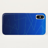 Blau dunkler Ombre Case-Mate iPhone Hülle (Rückseite (Horizontal))