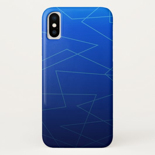 Blau dunkler Ombre Case-Mate iPhone Hülle (Rückseite)