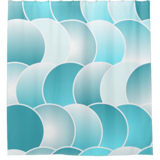 Blau Duschvorhang (Vorderseite)