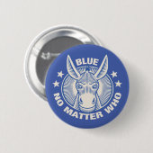 Blau egal wer button (Vorne & Hinten)
