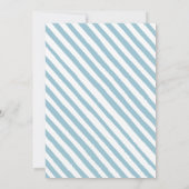 Blau ein kleiner Kürbisjunge Baby Dusche Einladung (Rückseite)