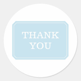 Blau einfach elegant Vielen Dank Stickers