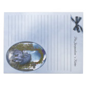 blau Einhorn 1 Notepad 11x8.5 Notizblock (Vorderseite)