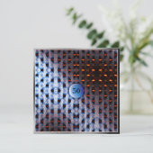 Blau Einladung (Stehend Vorderseite)