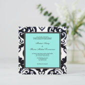 Blau Einladung (Stehend Vorderseite)