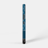 Blau Elegant Japanisches Tatewaku Muster Samsung Galaxy Hülle (Rechte Seite)