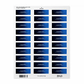 Blau Eleganter Schlicht Moderner Stil Minimalistis (Vorne)