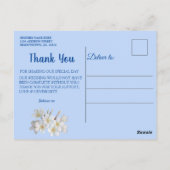 Blau, Elfenbein, Grün, Gold, Silk & Perl Tank Y Po Postkarte (Rückseite)