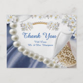 Blau, Elfenbein, Grün, Gold, Silk & Perl Tank Y Po Postkarte (Vorderseite)