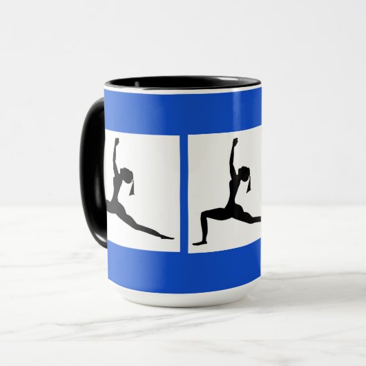 Blau/Farbe/Combo-Kaffee-Tasse anpassen/Cup Tasse (Vorderseite Links)