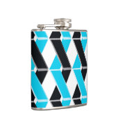 Blau, fett, cool, trendig geflochtene geometrische flachmann (Rechts)