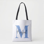 Blau fett und kursiv tasche (Vorderseite)