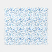 Blau Fleecedecke (Vorderseite (Horizontal))