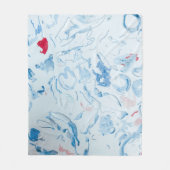 Blau Fleecedecke (Vorderseite)