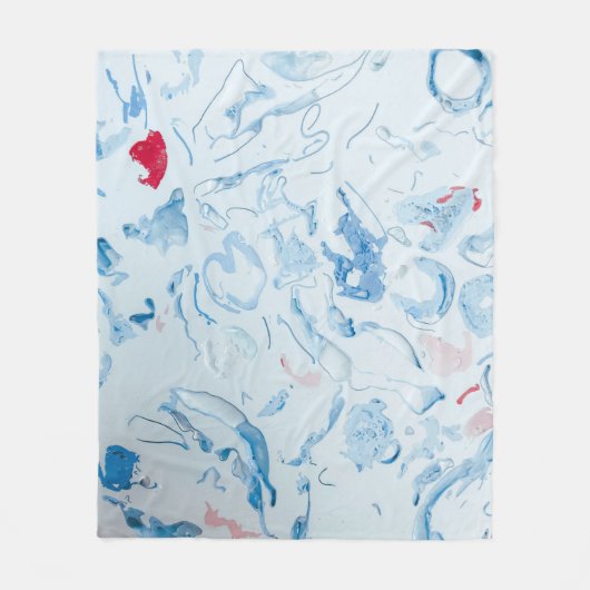 Blau Fleecedecke (Vorderseite)