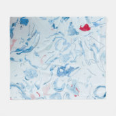 Blau Fleecedecke (Vorderseite (Horizontal))