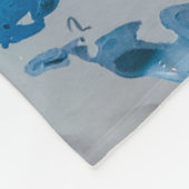 Blau Fleecedecke (Ecke)
