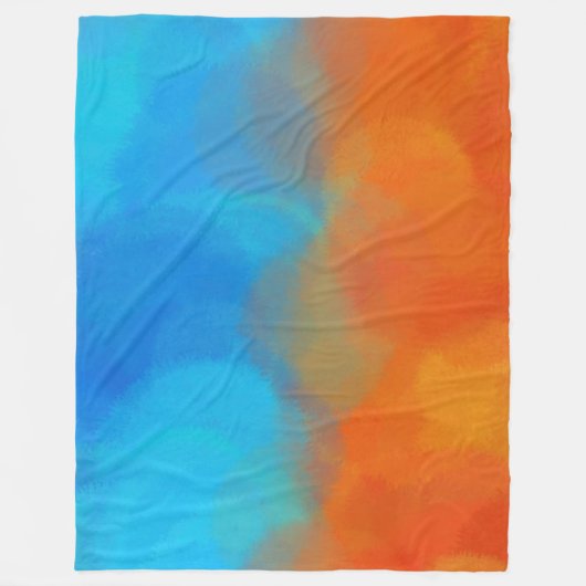 Blau Fleecedecke (Vorderseite)