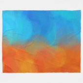 Blau Fleecedecke (Vorderseite (Horizontal))