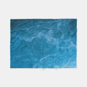 Blau Fleecedecke (Vorderseite (Horizontal))
