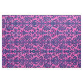 Blau florale Damaskus benutzerdefiniert rosa Hinte Stoff (Fat Quarter (45,7 x 55,9 cm))
