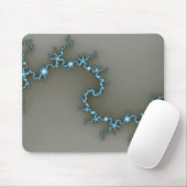 Blau - Fraktal Mousepad (Mit Mouse)