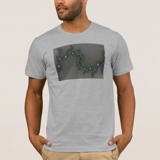 Blau - Fraktal T-Shirt (Vorderseite)