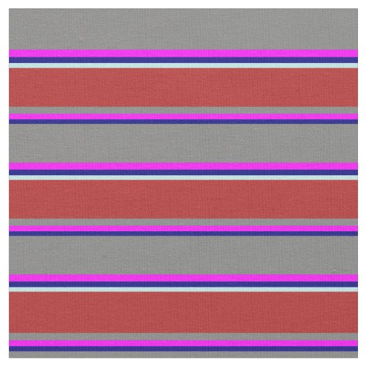 Blau, Fuchsia, Grau, Rot und Türkis farbig Stoff (Nahaufnahme)