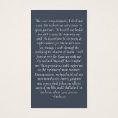 Blau für immer in unserer Herz-Gedenkkarte (Rückseite)