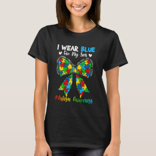 Blau für meinen Sohn Autismus-Bewusstsein Mutter e T-Shirt