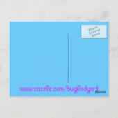 BLAU FÜR SIE POSTCARD POSTKARTE (Rückseite)