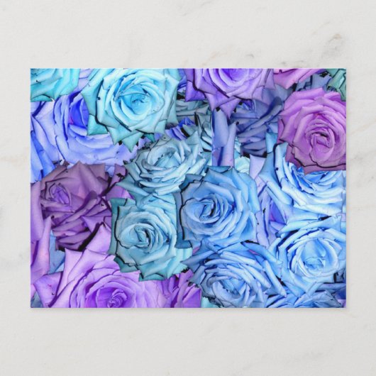 BLAU FÜR SIE POSTCARD POSTKARTE (Vorderseite)