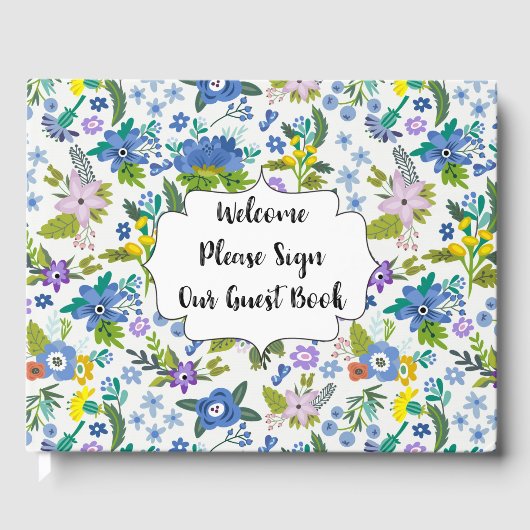 Blau Gästebuch (Vorderseite)