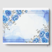 Blau Gästebuch (Rückseite)