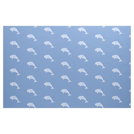 Blau gealterte Effektdelphine Stoff (Fat Quarter (45,7 x 55,9 cm))