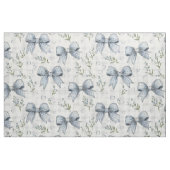 Blau geblümte Gingham-Schleifen Stoff (Fat Quarter (45,7 x 55,9 cm))