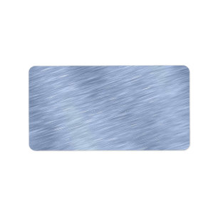 Blau gebürstetes Metall gemasert Adressaufkleber