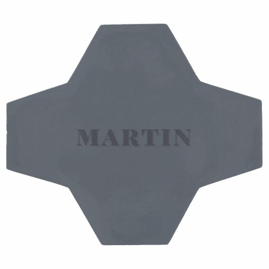 Blau gedämmt, Asche blauer individuelle Name Fußball (Flach)