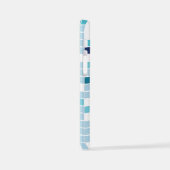 blau, gefliest, mosaik iPhone hülle (Linke Seite)
