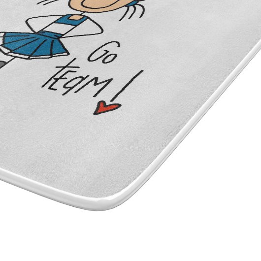 Blau geht Team-Cheerleader Schneidebrett (Ecke)