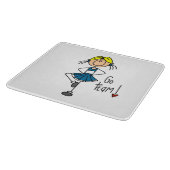 Blau geht Team-Cheerleader Schneidebrett (Ecke)